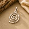 925er Sterlingsilber Spiralwirbel Anhänger Handgefertigter Polierter Schmuck