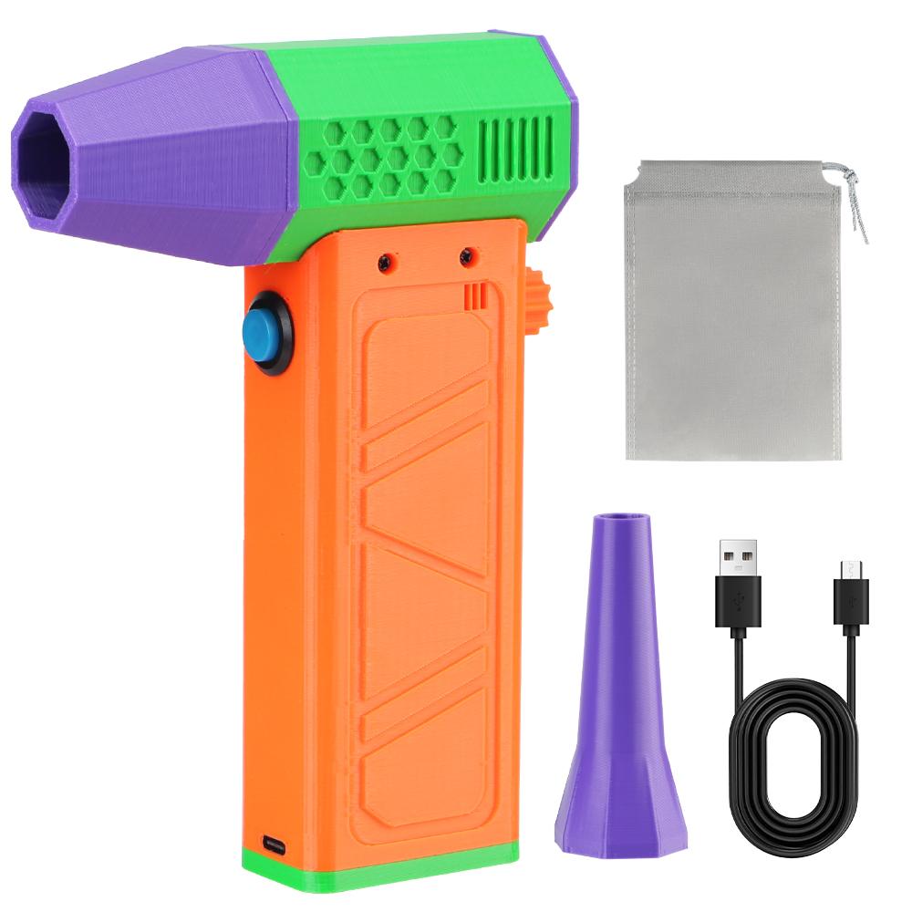 Type-C Charging Turbo Jet Fan 130000RPM Car Fan 5 Outlet Nozzles Portable Blowing Snow Cleaning Blower Tool Electric Air Duster