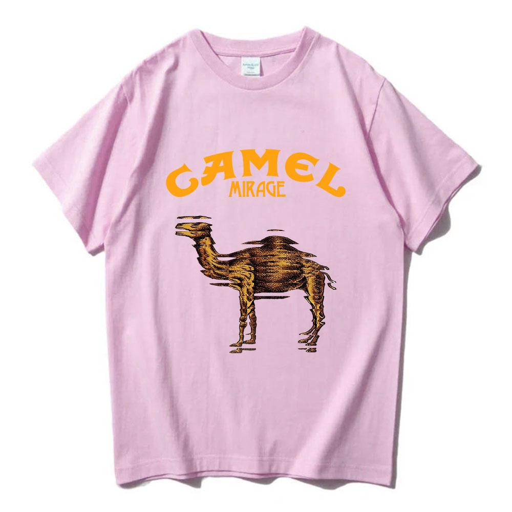 Retro Camell Cigarettes T-Shirt Vintage Cotton Male Tops Tees Short Sleeve Casual Streetwear Men Women Clothing Harajuku T Shirt