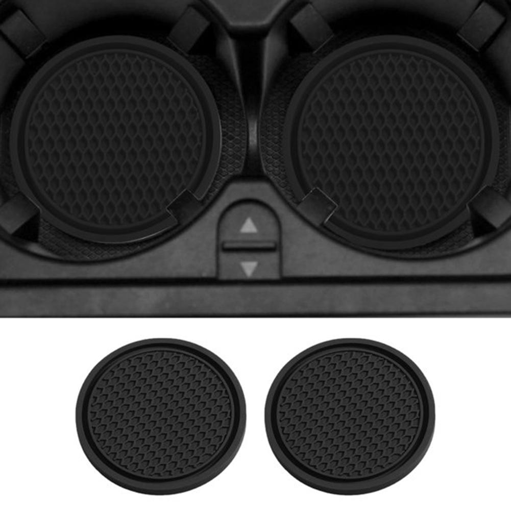 Soft and Flexible 2Pcs Car Cup Coaster Texture Soft Glue Anti slip Holder
