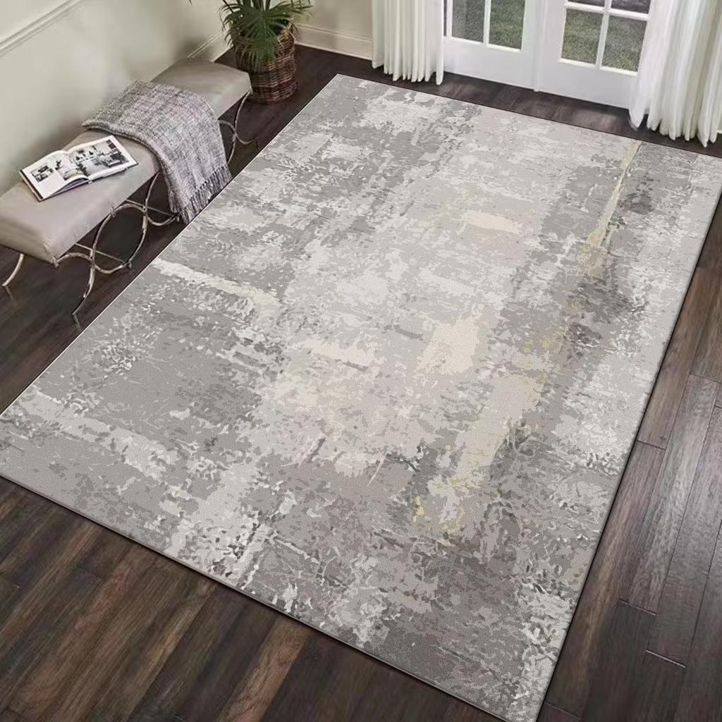 Modern Abstract Carpet Light Gray Carpets for Living Room Hall 200x300cm Large Area Rug Washable Bedroom Decoration Floor Mat
