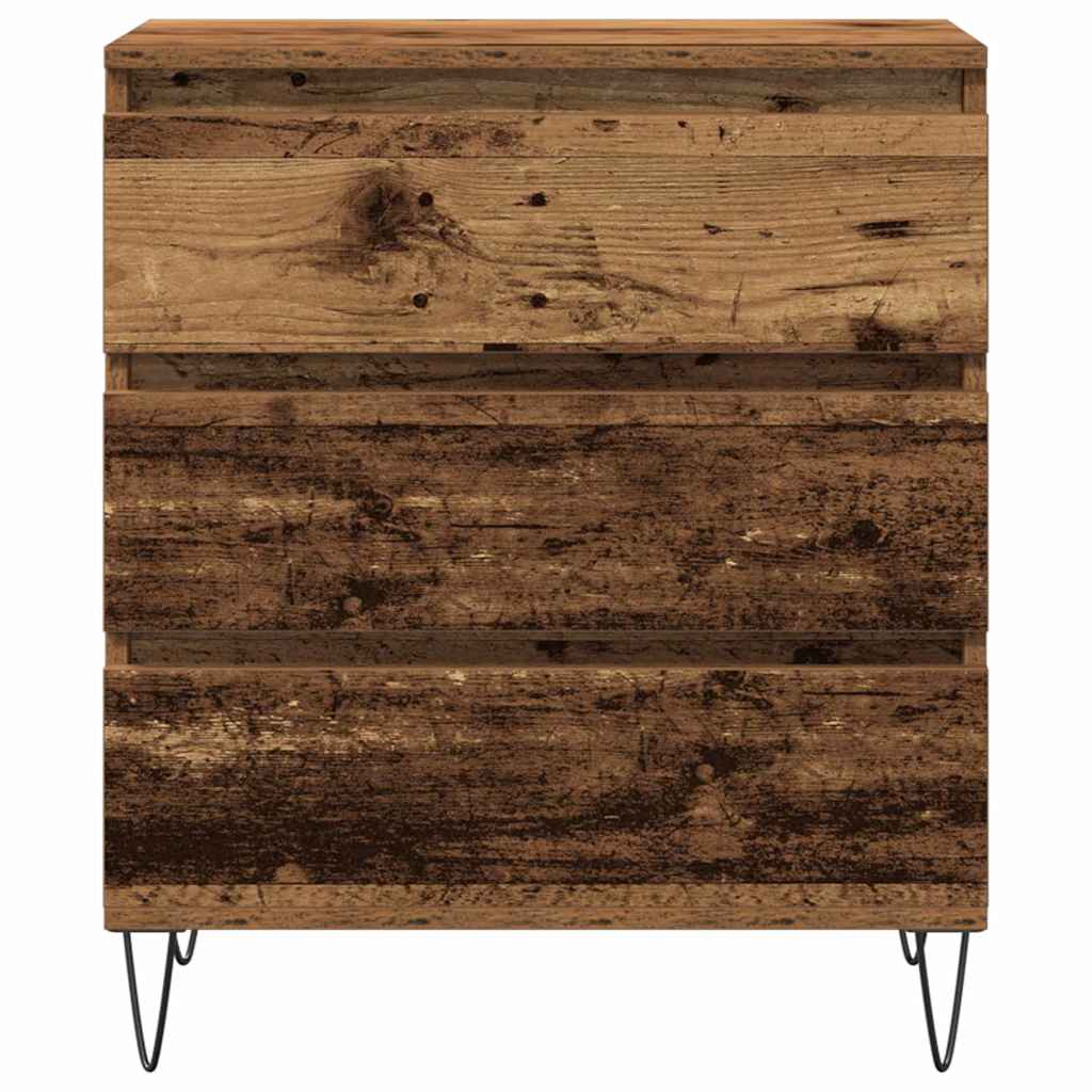 Sideboard with Drawers Reclaimed Wood Look 60 x 35 x 70 cm Engineered Wood