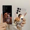 Horses Galloping Animal Painting Phone Case For Samsung Galaxy S24 S23 Ultra 5G S22 S20 Plus S21 FE Clear Case Cover Horse Funda
