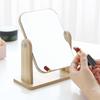 Makeup Mirror Standing Wooden Can Rotate 360 Degrees Generally Used In Dormitories And Homes Convenient To Use