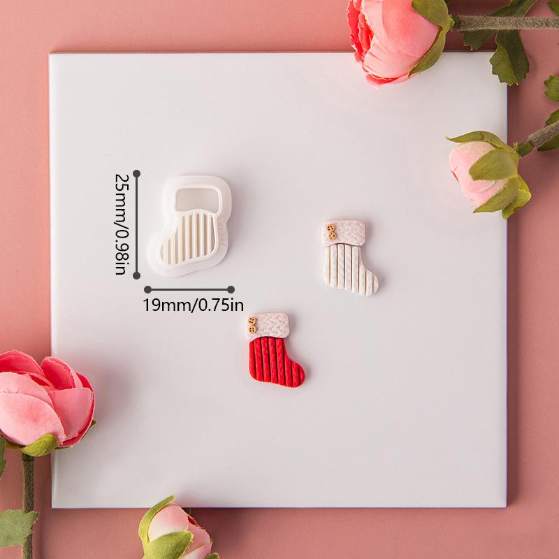 Embossing Tools Soft Pottery Earrings Clay Mold Bells Socks Crystal Ball  Cutting Mold