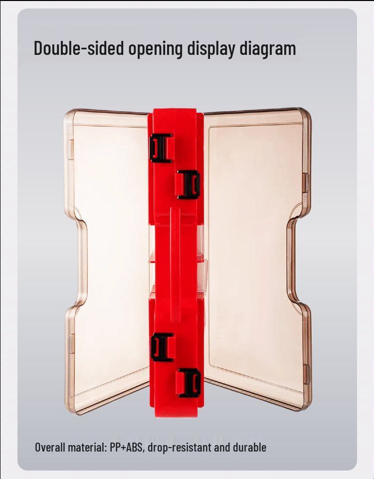 Popular Double-Layer Handheld Fishing Lure Box - Two-Sided Storage for Lures and Frogs