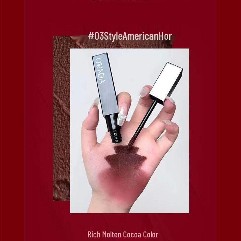 Carmela Lipstick: Renaissance Lip Mud - Dark Style Essential in Black, Brown, Super White.