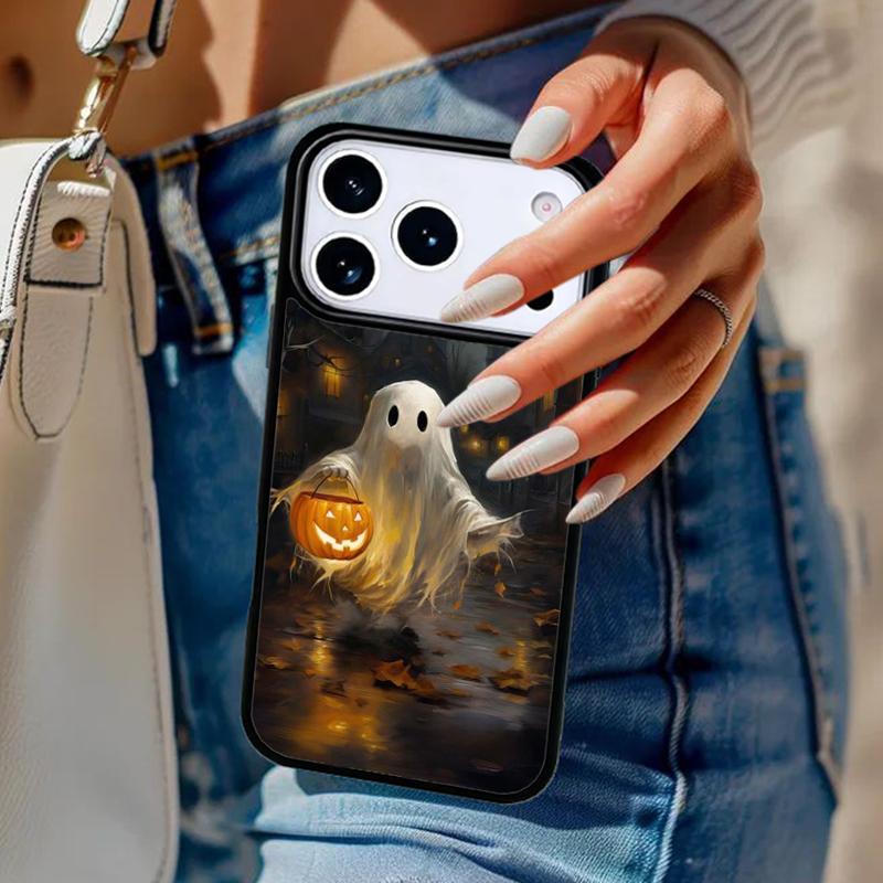 Halloween Pumpkin Ghost Mummy Funda Phone Case For iPhone 17 Air 14 15 13 12 Max Cover For Apple 14 15 16 16e 11 Pro Max Plus