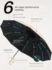 Large Automatic Umbrella for Women, Dual-Purpose for Sun and Rain, with Hook, Foldable, Wind-Resistant, Sunshade for Men, Uv Protection
