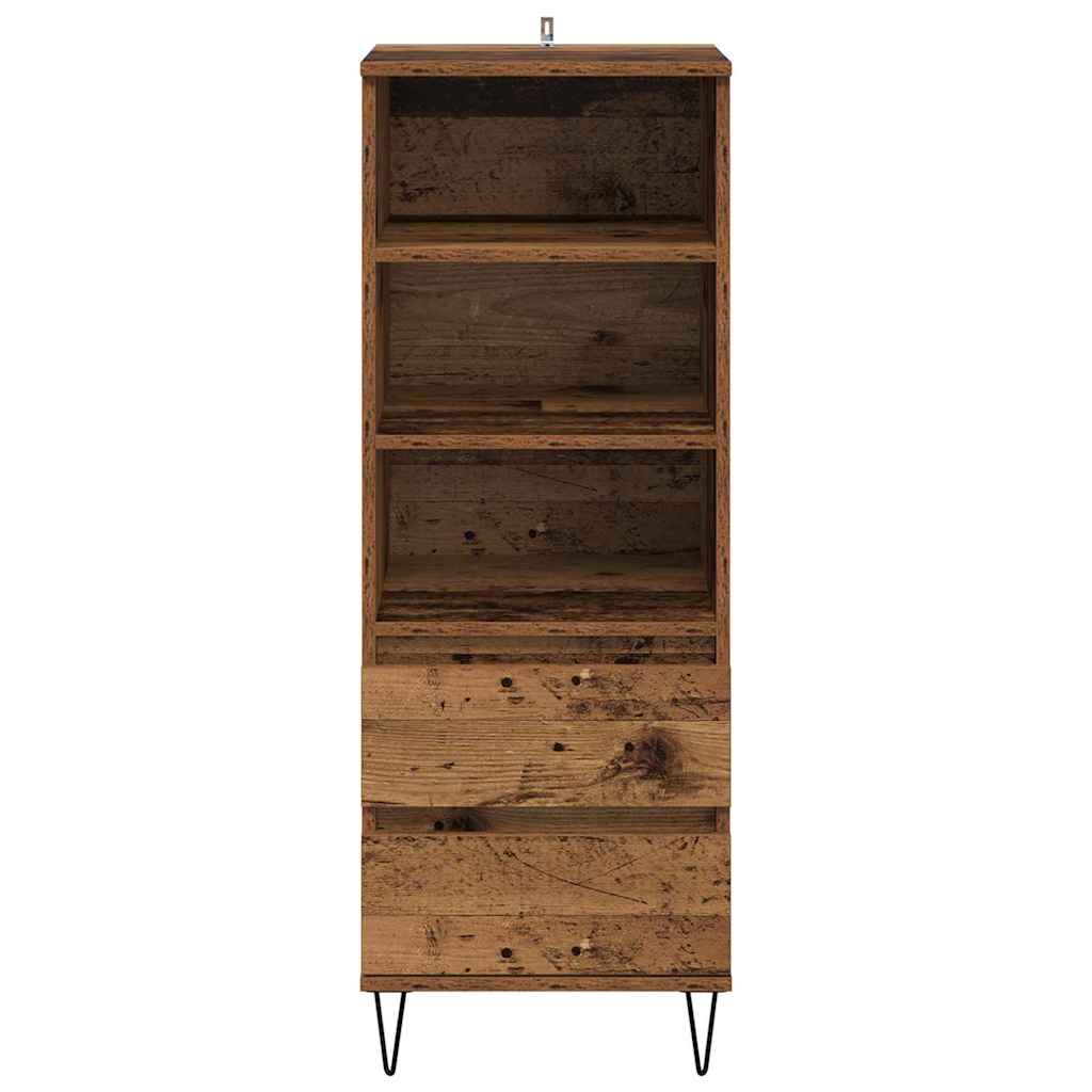 Highboard with Drawers Reclaimed Wood Look 40 x 36 x 110 cm Engineered Wood