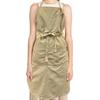 Washed Neck Beige Apron, Apron,