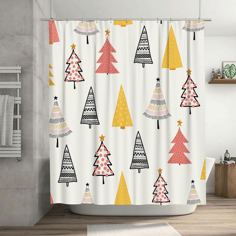 

Tu Boho Shower Curtain Abstract Trees Nature Pattern Bathroom Decor Farmhouse Style Waterproof Fabric Backdrop Modern Artistic H W60H190(CM)-1 Pcs