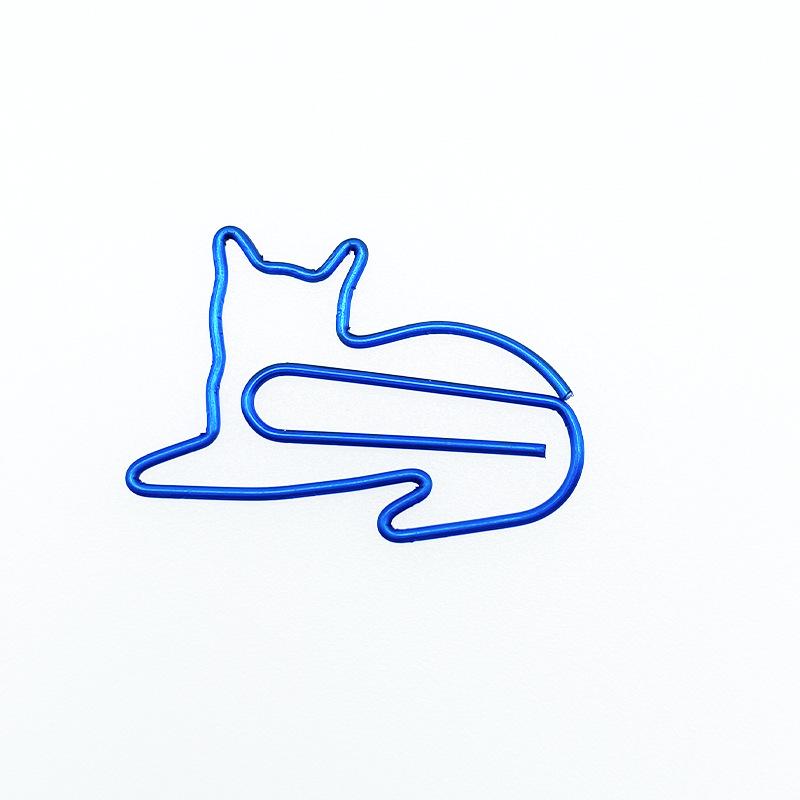 Colorful Cat Paperclip Brooch – Animal Bookmark & Office DIY Accessory
