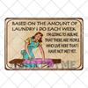 Segni Targa Retro per Lavanderia Segno Pittura su Latta Vasca Idromassaggio Bagno Metallo Poster Adesivi Murali Vintage Decorazione Casa Piatti 20x30cm