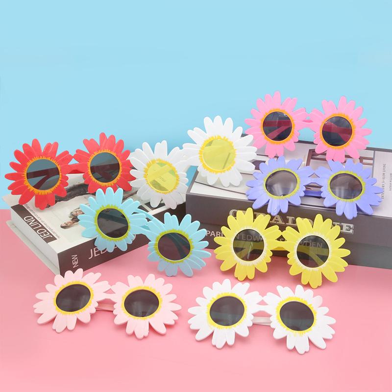 

Модные детские солнцезащитные очки, милые солнцезащитные очки Sun Flower Daisy, забавные вечерние драматические очки для косплея, очки UV400 для взрослых, пляжные очки