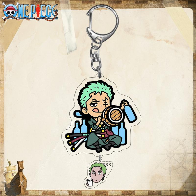 One Piece Luffy Acrylic Keychain - Chopper, Zoro, Anime/Manga, 2D Acrylic Keychain/Cartoon Keychain Gift