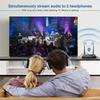 NFC 80m Bluetooth 5.0 Audio Transmitter Receiver Bypass AptX LL HD Wireless Adapter SPDIF AUX 3.5mm For PC TV Pair 2 Headphones