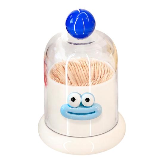Cartoon Toothpick Holder With Removable Dust Cover Plastic Toothpick Dental