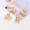 New Year'S Stall Small Commodities Butterfly Small Alloy Imitation Pearl Hairpin Women'S Bangs Broken Hair Accessories Ball Head Grab Clip