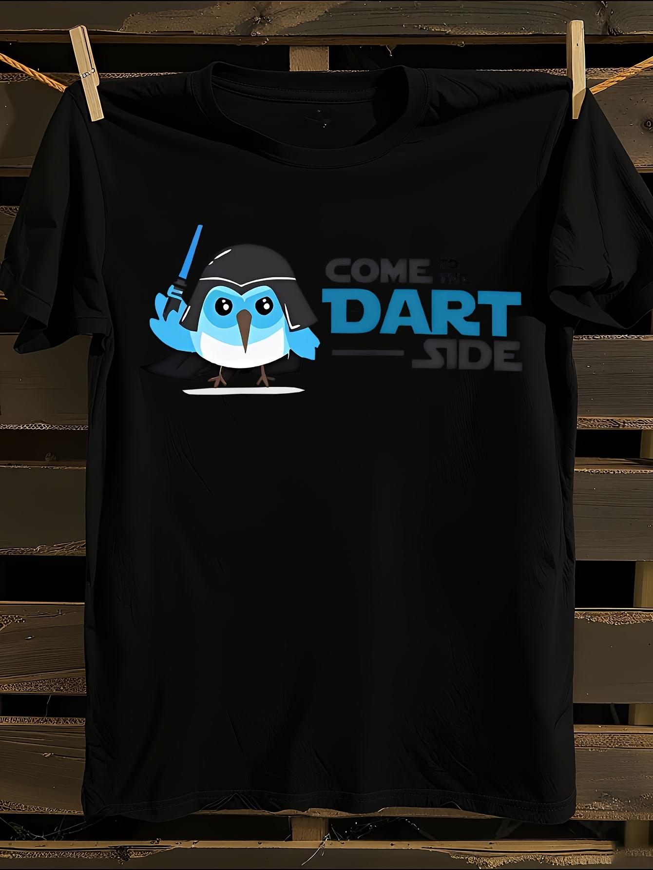 Dart-Themed Graphic T-shirt XXL