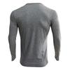 Herren Henley-Kragen Langarm-T-Shirt Unifarben Slim Fit Knopfleiste Lässiges Unterhemd Trendige Oberteile