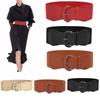 Trendy Design PU Wide Belts Bright Color Pin Buckle Belt Fashion Belt  Women's Wear