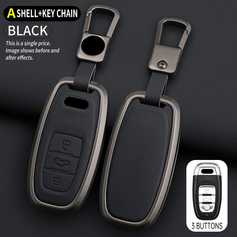 Car Key Case Holder Cover for Q3 Q5 Q8 Q7 Sline C5 C8 A4 B6 B7 B8 B9 TT 80 S6 A1A4 B8 A5 A6 A7 A8 D5 TT 8P 8L Accessories