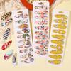 10 Stück/Set Frau Mädchen Niedliche Snap BB Clips Kinder Druck Haarnadeln Haarspangen Kopfschmuck Boutique Kinder Haaraccessoires