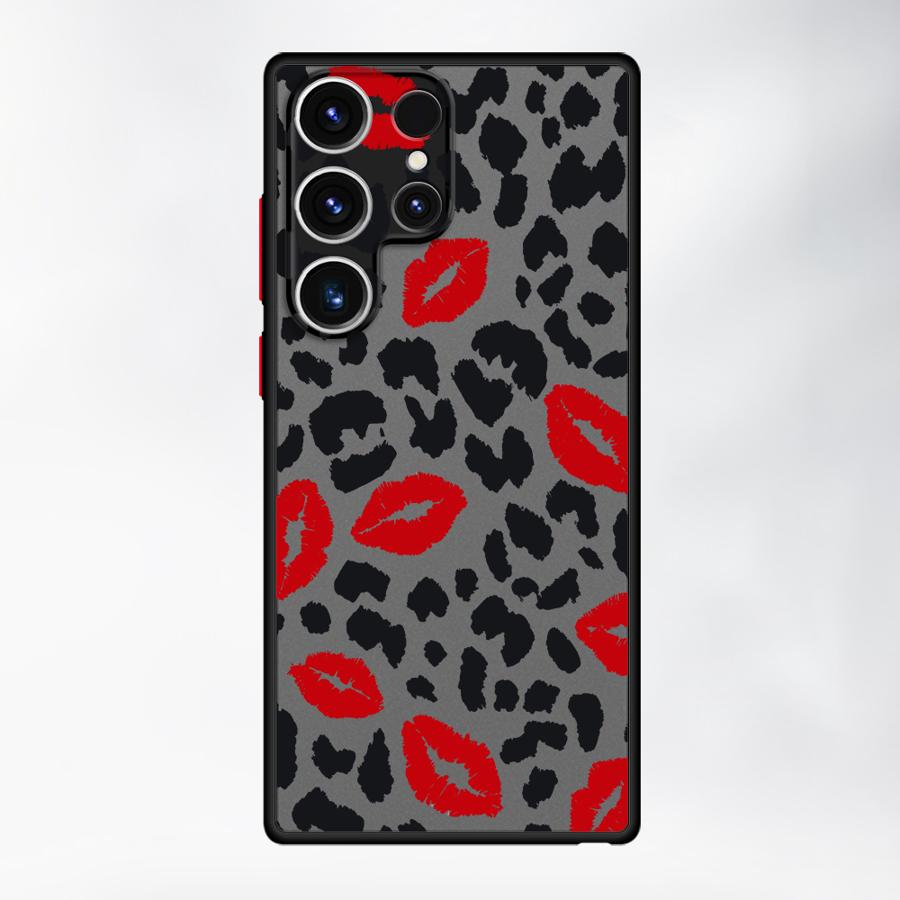 Funda Back Phone Cover Case for Samsung Galaxy S26 S23 FE S22 S21 S25 Ultra Note 20 Ultra 10+ S20 FE S24 Plus Leopard Butterfly