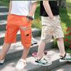Summer Children Boys Shorts Solid Color Sports Pants Loose Children's Five-point Pants Cotton Casual Shorts