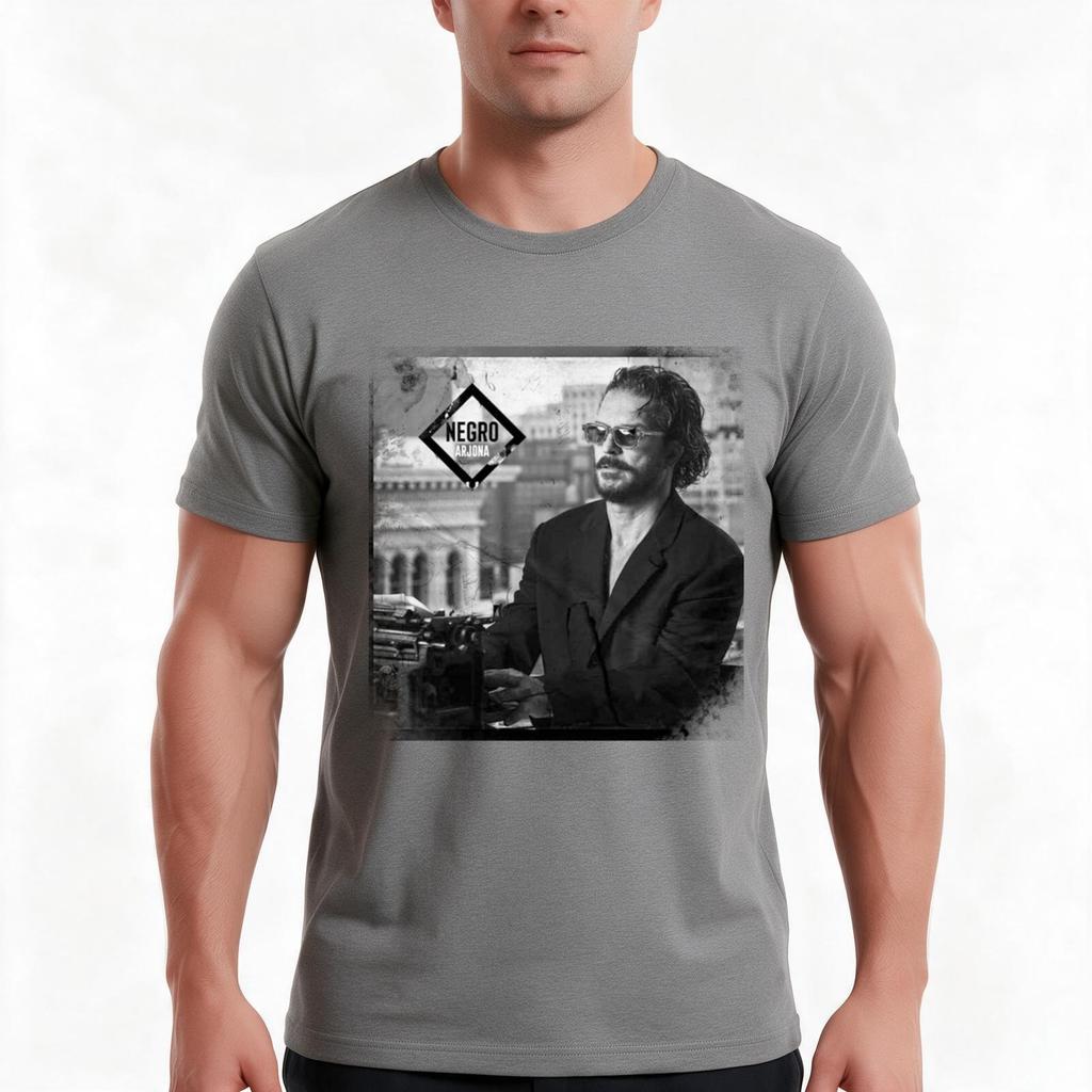 Arjona Negro Tshirt Summer Casual Cotton Tee Oversized Streetwear Tops Vintage Graphic Print Loose Fit Short Sleeve