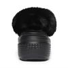 Crocs Stomp Line Clogs Fur Indoor Shoes Black 208546 001