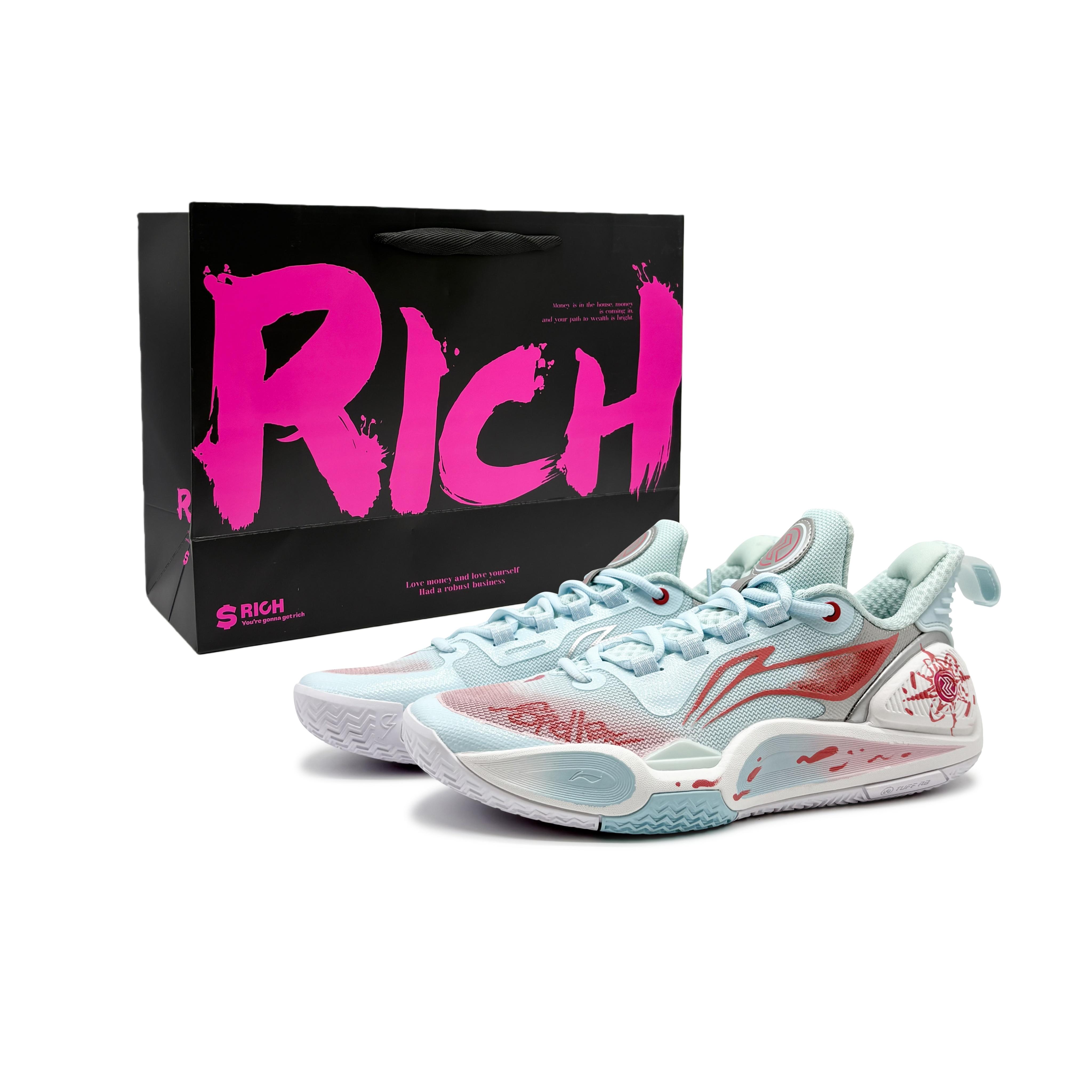 

Li Ning Speed 9 Огненная Амортизация Скользкая Подошва Отскок Низкие Баскетбольные Кроссовки Мужские Синий, Красный ABPT001-6(Команда1496-) 39