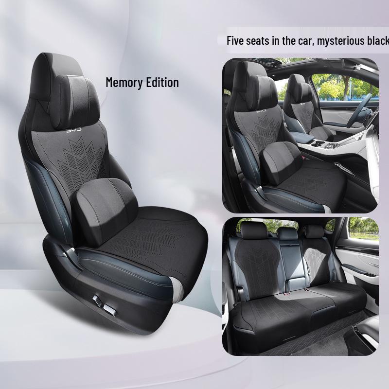 BYD Song Pro Wildleder Autositzkissen, Vier Jahreszeiten, Halbumschließendes Design.