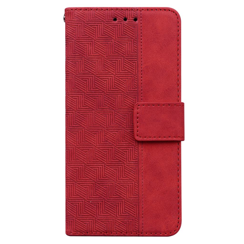 For Xiaomi 13 Lite/Civi 2 5G Wallet Leather Case Geometry Pattern Imprinted Phone Stand Cover