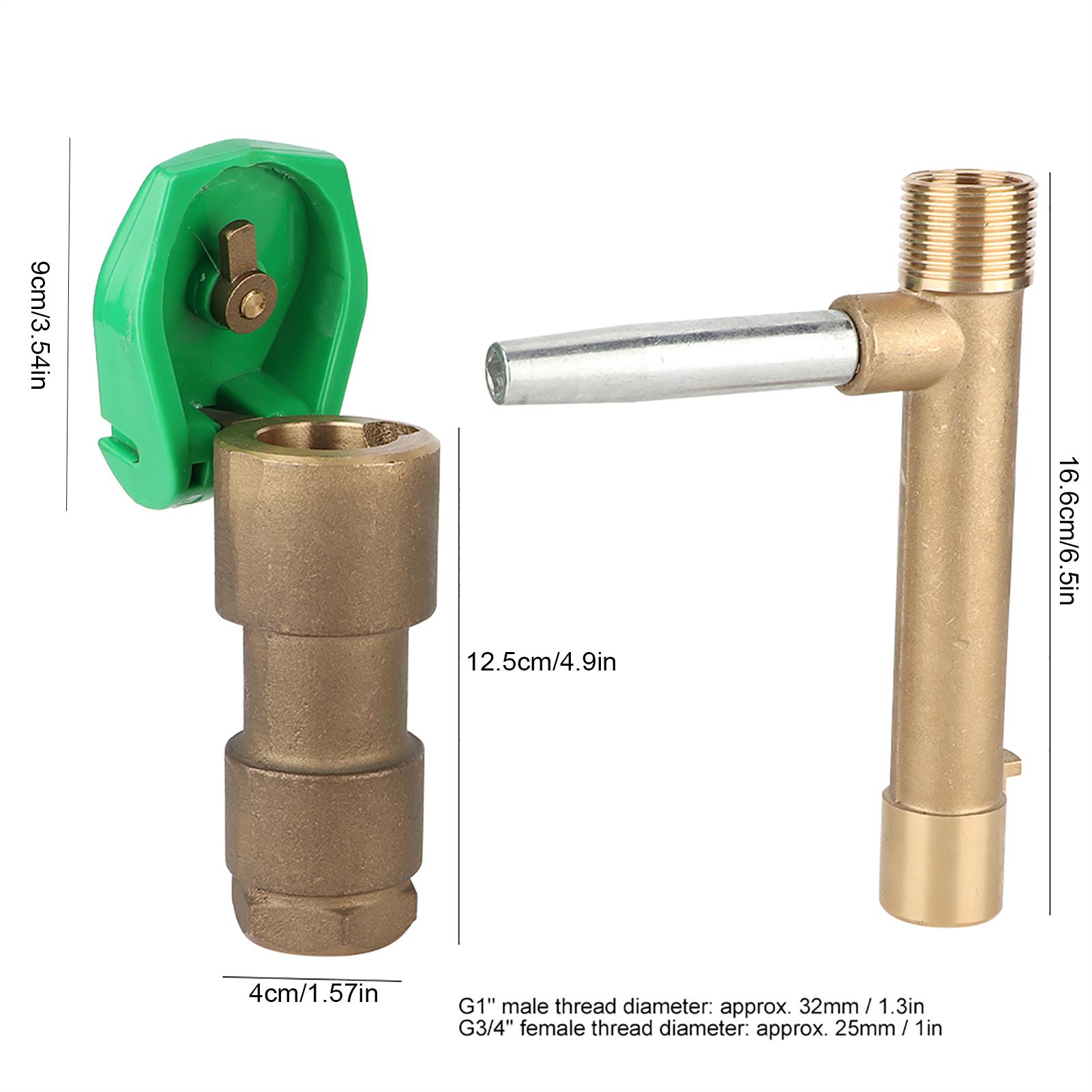 Садовый инструмент для полива Быстроразъемный клапан Ключ Внутренняя резьба G1