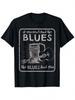 Unisexs Graphic Print Crew Neck Tshirt 1 Piece Vintage Blues Guitar Graphic Tshirt For Unisex Fabric Tshirt Crew Neck Short Sl