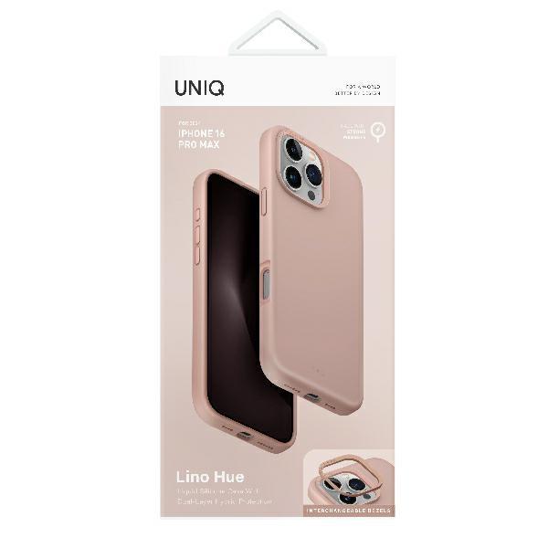 Uniq Etui Lino Hue Iphone 16 Pro 6.3Magclick Charging Różowy/Blush Pink