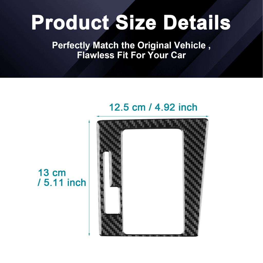 Real Soft Carbon Fiber Sticker For Skoda Superb 2019 2020 2021 2022 2023 2024 2025 Gear Shift Inner Frame Interior Accessories