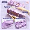 Large Capacity Pencil Case Password Lock Stationery Organizer Durable Pen Box  Kids