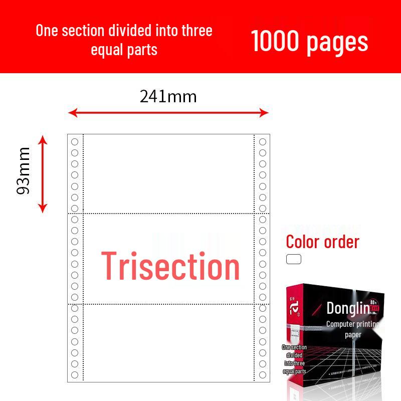 Multi-Part Pinfeed Computer Print Paper: 1-5 Parts, 241 Voucher Listings