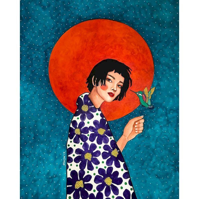 GATYZTORY 60X75cm Painting By Numbers Girl DIY Picture Paint By Number Figure Drawing On Canvas HandPainted Art Home Decor