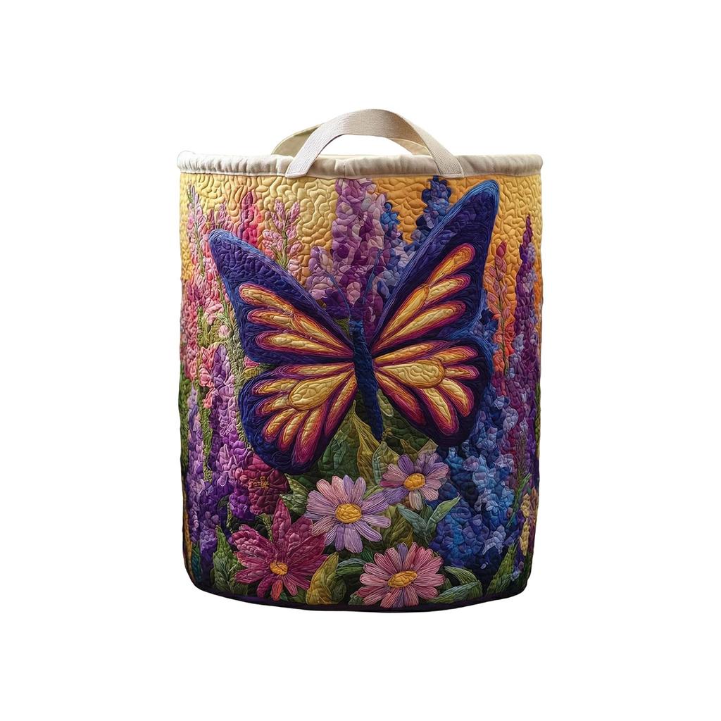 Gesteppter Wäschekorb, und geeignet zur Aufbewahrung schmutziger Wäsche.