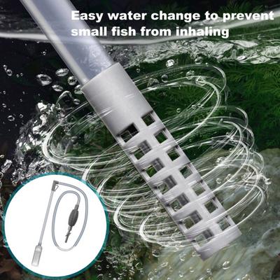 Fish Tank Cleaner And Aquarium Water Changer Hand Pump Siphon Vacuum