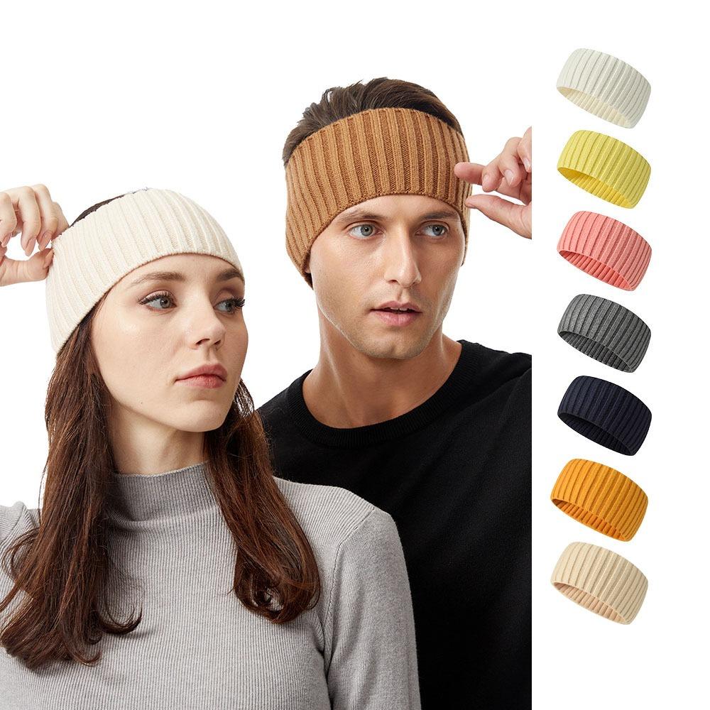 Soft Knitted Headband Wide Elastic Headband Casual Sports Hairbands  Unisex