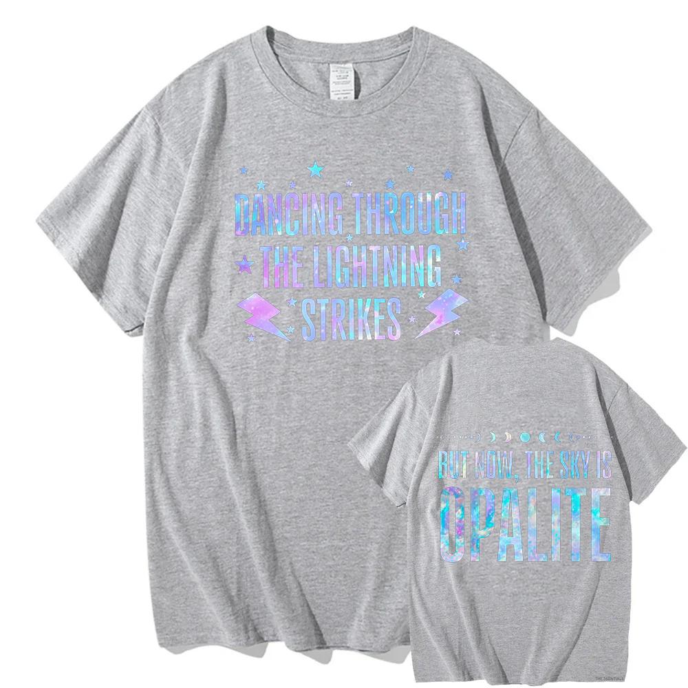 When Lightning Strikes Dance Print Tshirt Unisex Agate Stone Version Showgirl Era Tshirt Music Lovers Fan Tshirt