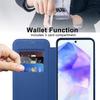 For Samsung Galaxy A55 5G Magnetic Case RFID Blocking Card Holder Leather Phone Cover