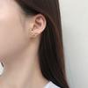 Light Luxury Diamond-inlaid Sweet Bow Earrings Ins Korean Versatile Elegant Earrings Temperament Trendy
