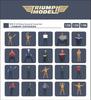 Triumph Model WW2 US Navy Flight Deck Set of Plastic Model Parts TRFP20013 1/200 Mechanic, 50, (Ship)