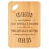 Cutting Board - PLANETEE - A Great Elouan Too - Bamboo - 30x20x1 Cm - Hole 24 Mm